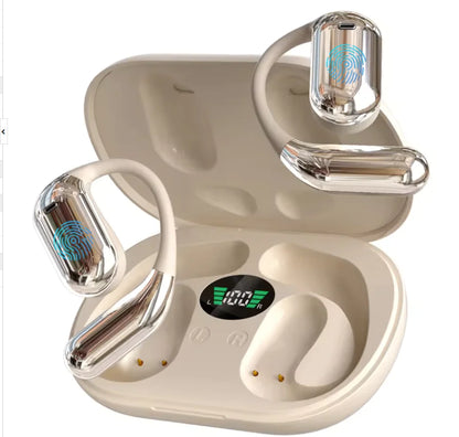 Auriculares Bluetooth con pantalla LED para montar en la oreja