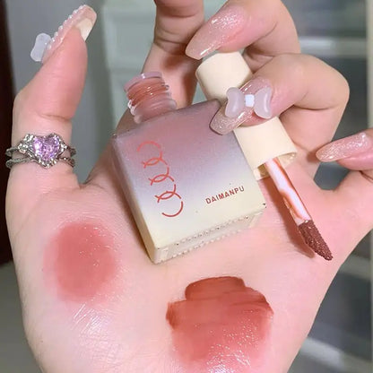 DAIMANPU Pequeño Cubo de Hielo Gelatina Labios Laca Brillo Labial