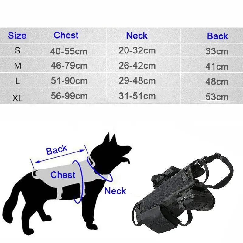 Tactical Military Dog Harness NovaLux