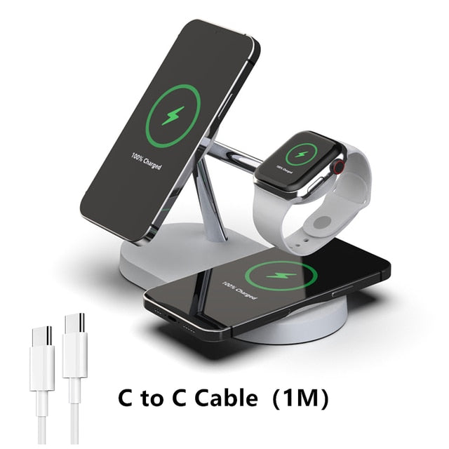 3-in-1 Wireless Magsafe Charger Stand NovaLux