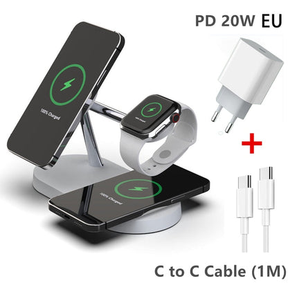 3-in-1 Wireless Magsafe Charger Stand NovaLux