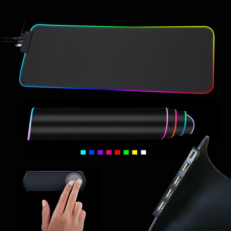 RGB Mouse Pad with Cable NovaLux